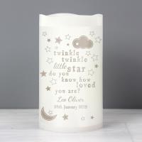 Personalised Twinkle Twinkle Nightlight LED Candle Extra Image 3 Preview